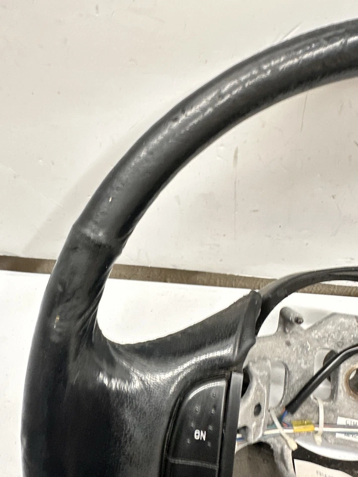 FORD F150 F250 F350 CAMIÓN E150 E250 E350 FURGONETA CUERO NEGRO VOLANTE 97-02 Foto 3 de 4