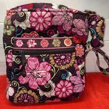 Vera Bradley Crossbody Double Zippered Bag