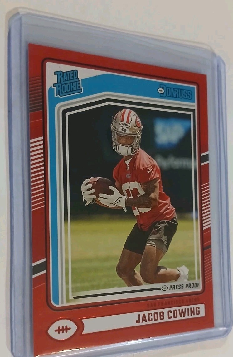 Jacob Cowing Panini Donruss #378 Press Proof Red