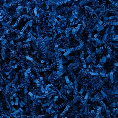 1/2 LB Crinkle Cut Paper Shred Filler 8 oz Dark Blue Crinkle Shredded Paper f...