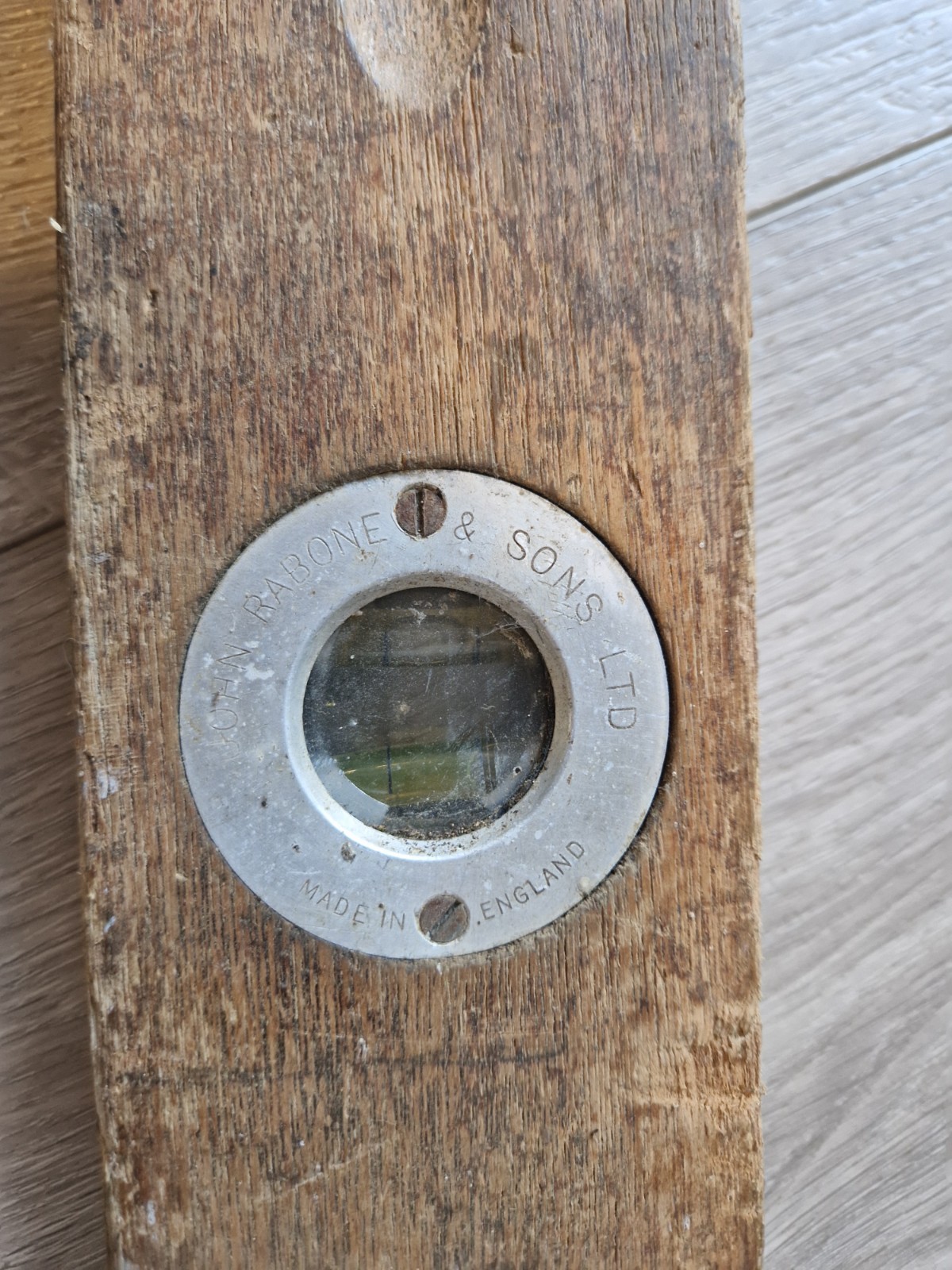 Vintage John Rabone & Sons Wooden Spirit Level No. 80