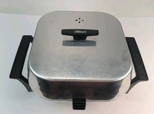 Vintage Sunbeam Multi-cooker Electric Skillet High Dome Aluminum Frypan Wprobe Vintage Sunbeam Multi-cooker Electric Skillet High Dome Aluminum Frypan Wprobe