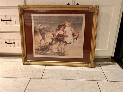 Vintage '' The Sea Horse '' Painting 31  X 25 