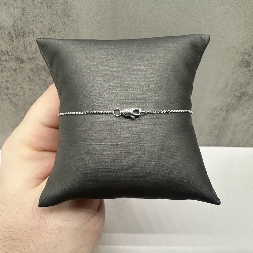 Бриллиант ссылка браслет в 14k белое золото - 0,25ctw GH I, 7,5", новый - Изображение 3 из 4