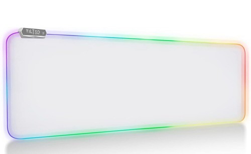 Alfombrilla de ratón para juegos Tilted Nation High Performance XL con iluminación RGB - blanca - Imagen 10 de 12
