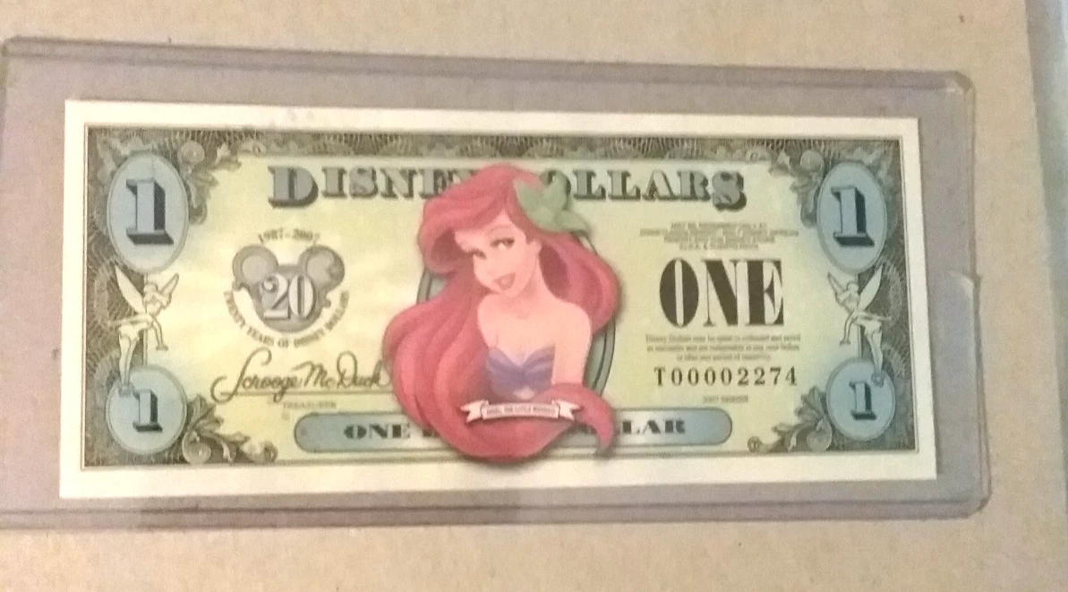 Ariel Disney Dollars (1968-Now) for sale | eBay