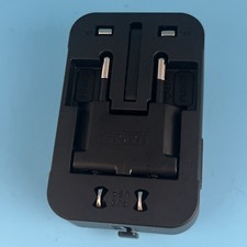 Universal travel power adapter Black for EU, UK, AUS,  US plug types, with USB