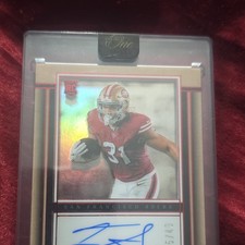 Panini One Day One Isaac Guerendo Rookie Autograph /49 San Francisco 49ers