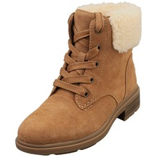 UGG Harrison Lace Womens Ankle Boots in Chestnut