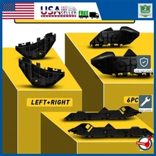 2009 2013 For Toyota Corolla Rear Bumper Cover Retainer Brackets Set Left Right
