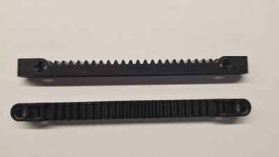 2 Stück Zahnstange/Zahnschiene 1x13 schwarz 64781, 100% Lego MOC kompatibel