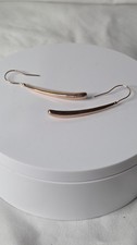 Rose Gold-Plated, Sterling Silver 925, Drop Earrings 718