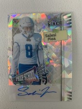 Salesi Moa Leaf Metal prep school signing football card.  9/10