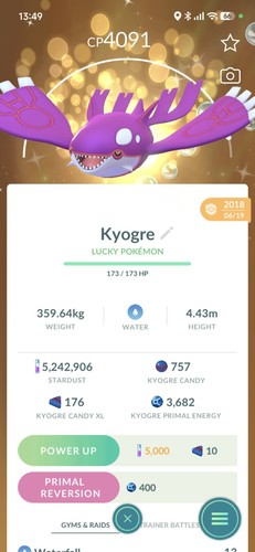 ✨ Pokémon Shiny Kyogre - Lucky Guaranteed ✨ | GO