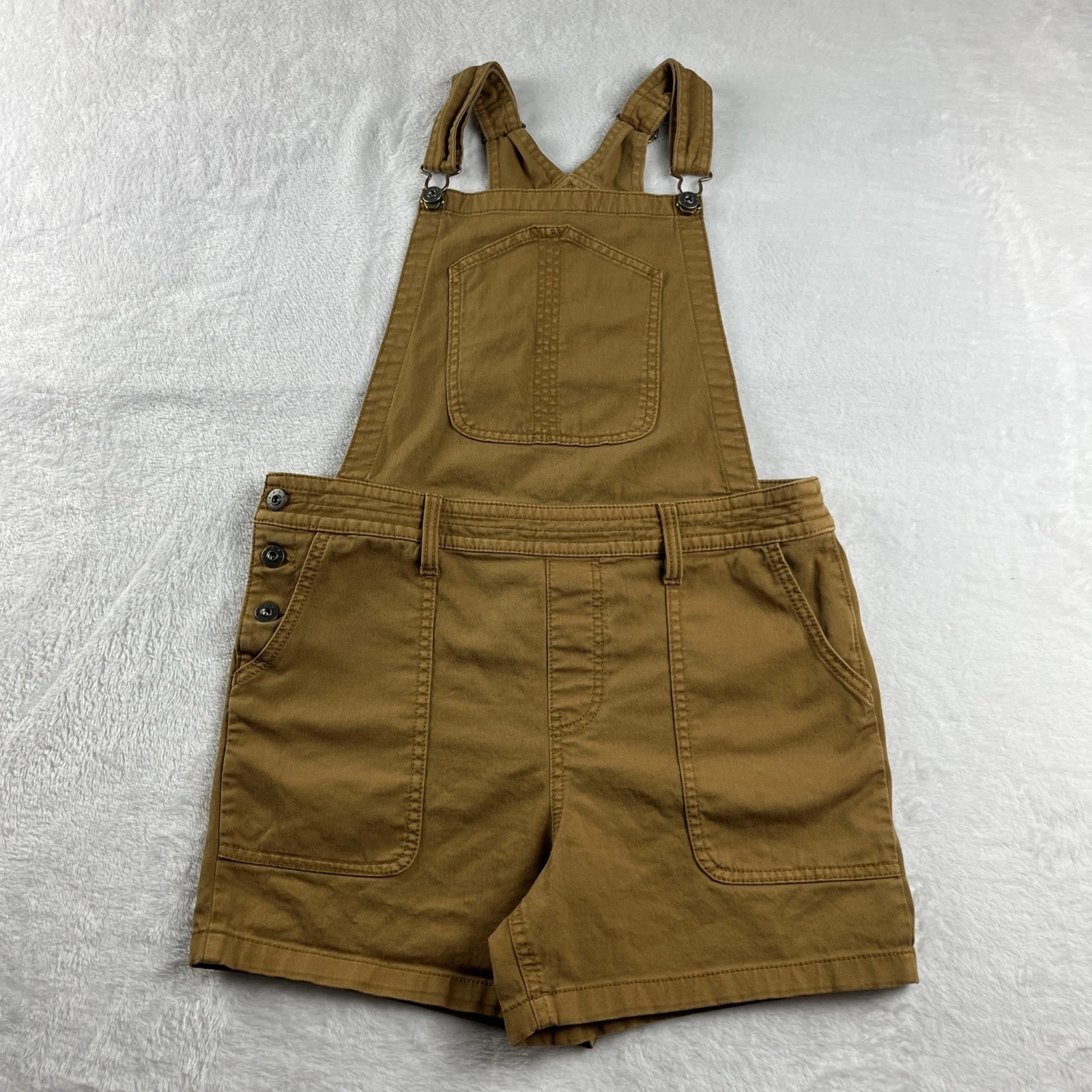 PrAna Sancho Shortalls Women’s Small Overalls Bib Shorts Organic Cotton Brown
Opens in a new window 