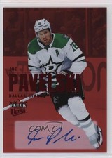 2023 Upper Deck Fleer Ultra Red Rainbow Foilboard 15/25 Joe Pavelski Auto 02cj
