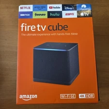 Amazon Fire TV Cube GA5Z9L Black HDMI Wi-Fi 6E 4K Ultra HD Media Streamer