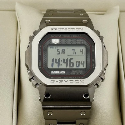 Montre carrée numérique Bluetooth titane CASIO G-SHOCK MR-G MRG-B5000D-1JR... - Photo 1/4