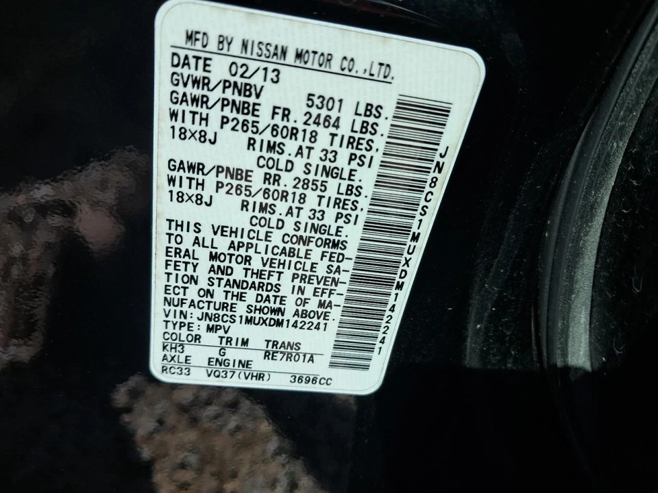 Driver Air Bag Driver Roof Roll Over Sensor Fits 14-17 INFINITI QX70 2621381 Foto 3 de 4