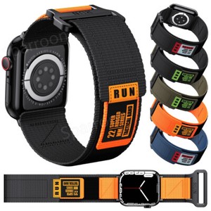 Nylon Band Tactical Sports Strap For Apple Watch Ultra 2 Series 9 8 7 6 5 4 3 SE