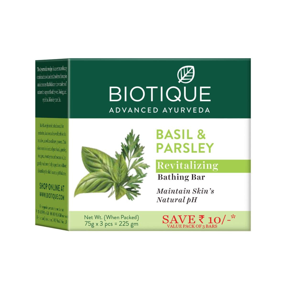 Biotique Bio Basil And Parsley Body Revitalizing Body Soap