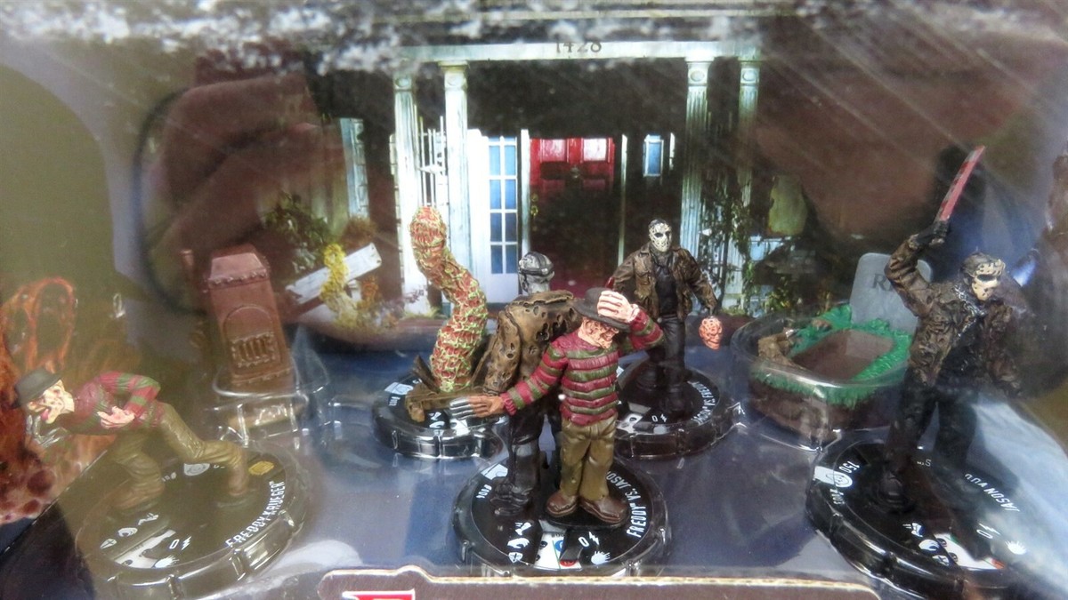 HorrorClix ~ FREDDY vs. JASON Set seven figure action pack new in