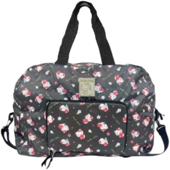 Sanrio Hello Kitty Folding Carry-on Bag Black 2025 travel new | eBay
