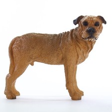 Bull Mastiff Figurine Hand Painted Statue