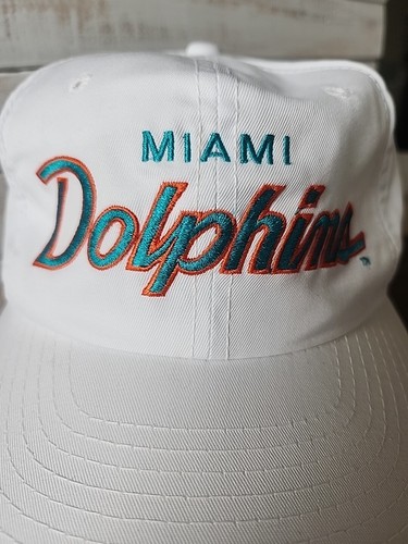 Vintage Sports Specialties The Twill Miami Dolphins Script Rare White - Picture 16 of 16