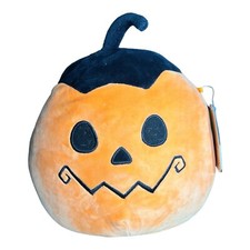 Squishmallow 8'' Paige the Pumpkin Scary Face, Special Edition plush Cuddle Body