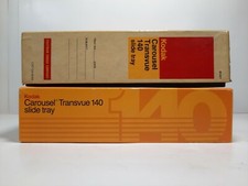 Kodak Carousel 140 Slide Trays- LOT OF 2 Missing 1 Lock Ring L K 
