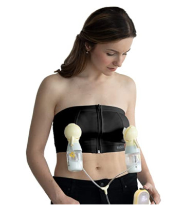 NWOT Medela Easy Expression Hands Free Pumping Bra Black Large
