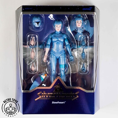 SILVERHAWKS ULTIMATE STEELHEART Super7 Ultimates Action Figur Silver Hawk NEU