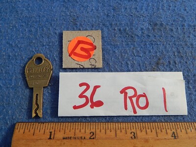 Rock-ola Key for 7/8 inch cabinet lock - Bell Lock 36 RO 1 | eBay