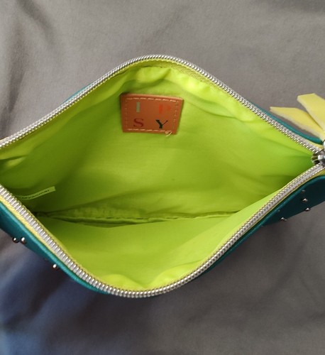 Ipsy Cosmetic Bag C6 Teal Zippered - Bild 4 von 4