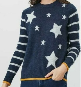 joules navy star jumper