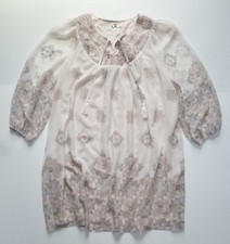 Anthropologie NWT Donia Peasant Dress by One September - Boho Ivory - SZ S