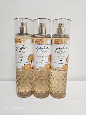 3X Bath and Body Works Gingham Glow Fine Fragrance Mist fl oz