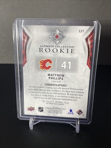 2021-22 UD Ultimate Collection Ultimate Rookies Jersey Matthew Phillip /699 #127 - Picture 2 of 2