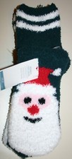 Women's Cozy Socks Santa Print One Size Fits Festive Holiday