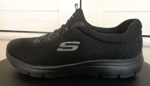 Sketcher's💗All Black Sport with Memory Foam Knit Slip-On Sneaker 💗Sz 7.5