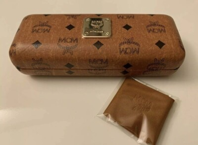 #ad NEW MCM COGNAC BROWN SMALL CASE CLOTH AUTHENTIC OPTICAL EYEGLASSES SUNGLASSES $28.90