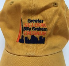 Billy Graham Crusade Baseball Cap Greater St. Louis Embroidered Strapback Golden