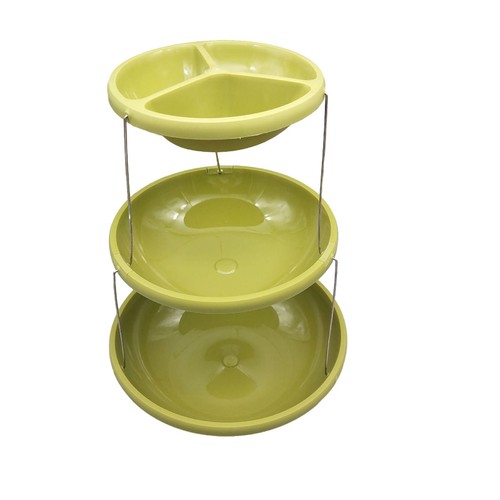 Bowl Collapsible Serving Bowl 2/3 Tier Twist Fold Party Bowl Serving Plate - Picture 14 of 17