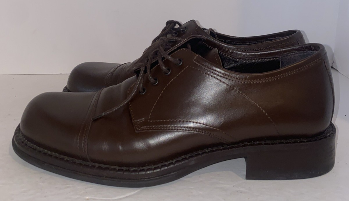 Cable & Co Mens Leather Cap Toe Dress Shoes Size 10 Brown  display picture 3
