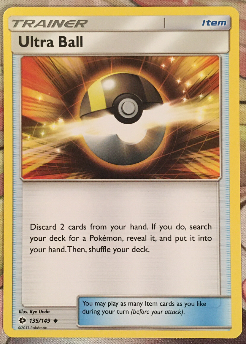 ポケモンカード Ultra Ball トレーナーカード Ultra Ball 135/149 - Pokemon TCG Sun and Moon Base Uncommon