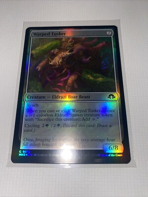 MTG Warped Tusker 0016 | FOIL | NM Near Mint | MH3 | 2024