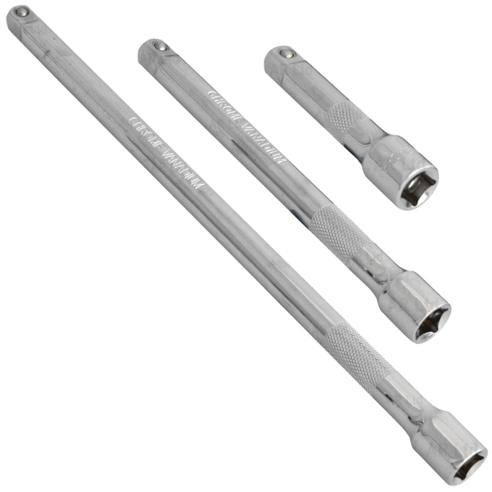SOCKET EXTENSION BAR Set 3" 6" 10" long 3/8" square Drive Socket Extension Bars