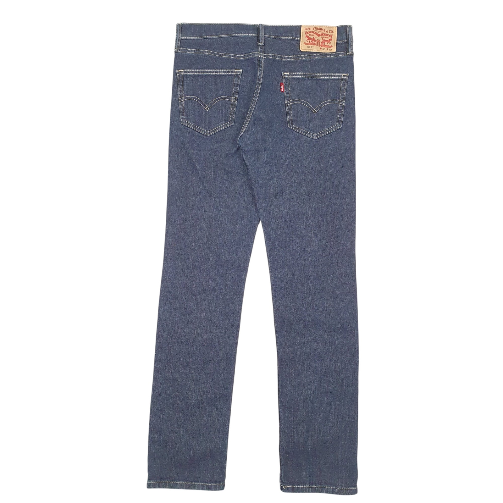 LEVIS 511 Jeans Slim Fit Blue Denim Trousers Mens W30 L32 image 3