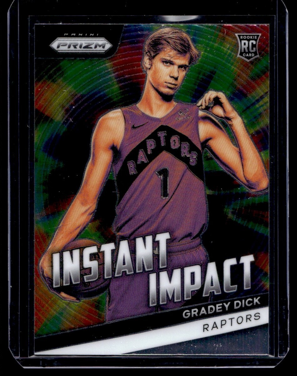 2023-24 Panini Prizm Instant Impact Gradey Dick Rookie A19 Toronto Raptors #20